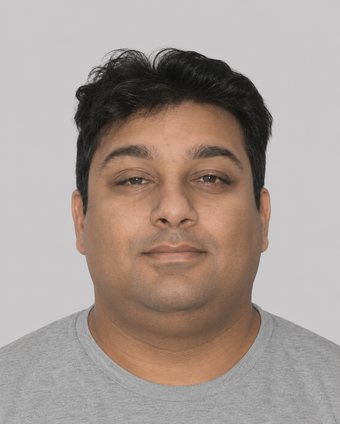 Computer-generated image showing Joseph Tennis clean-shaven with dark hair, front facing, plain grey background.